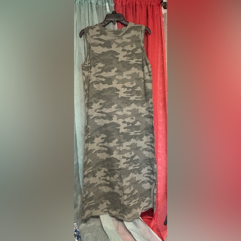 Camouflage Sleeveless Dress